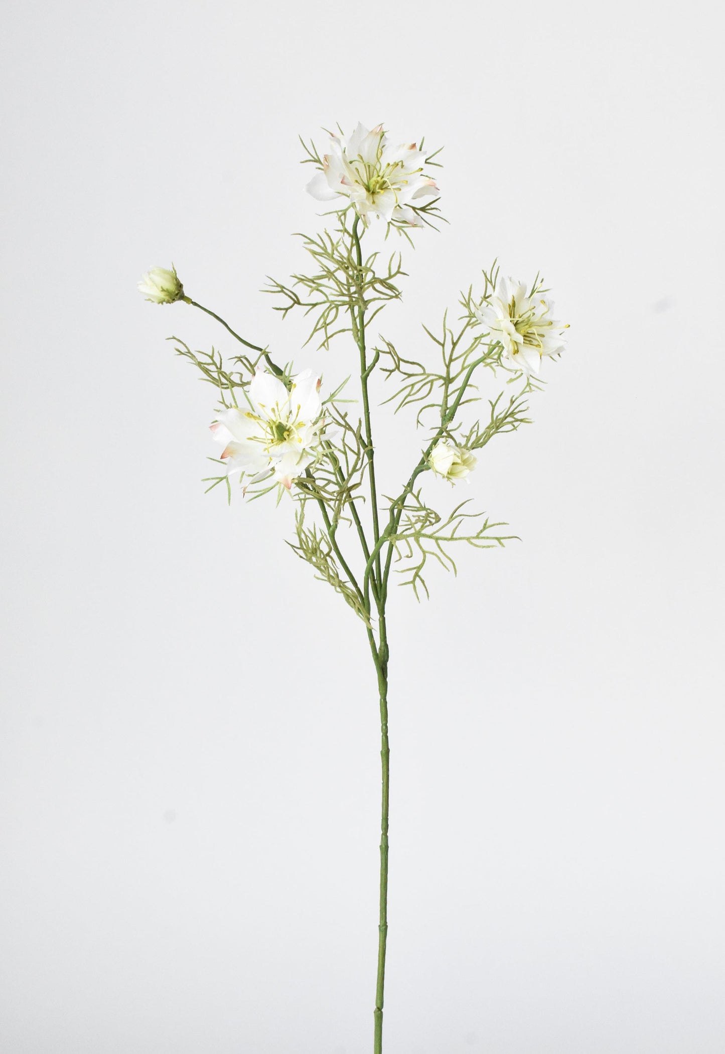 29" Faux White Nigella Stem