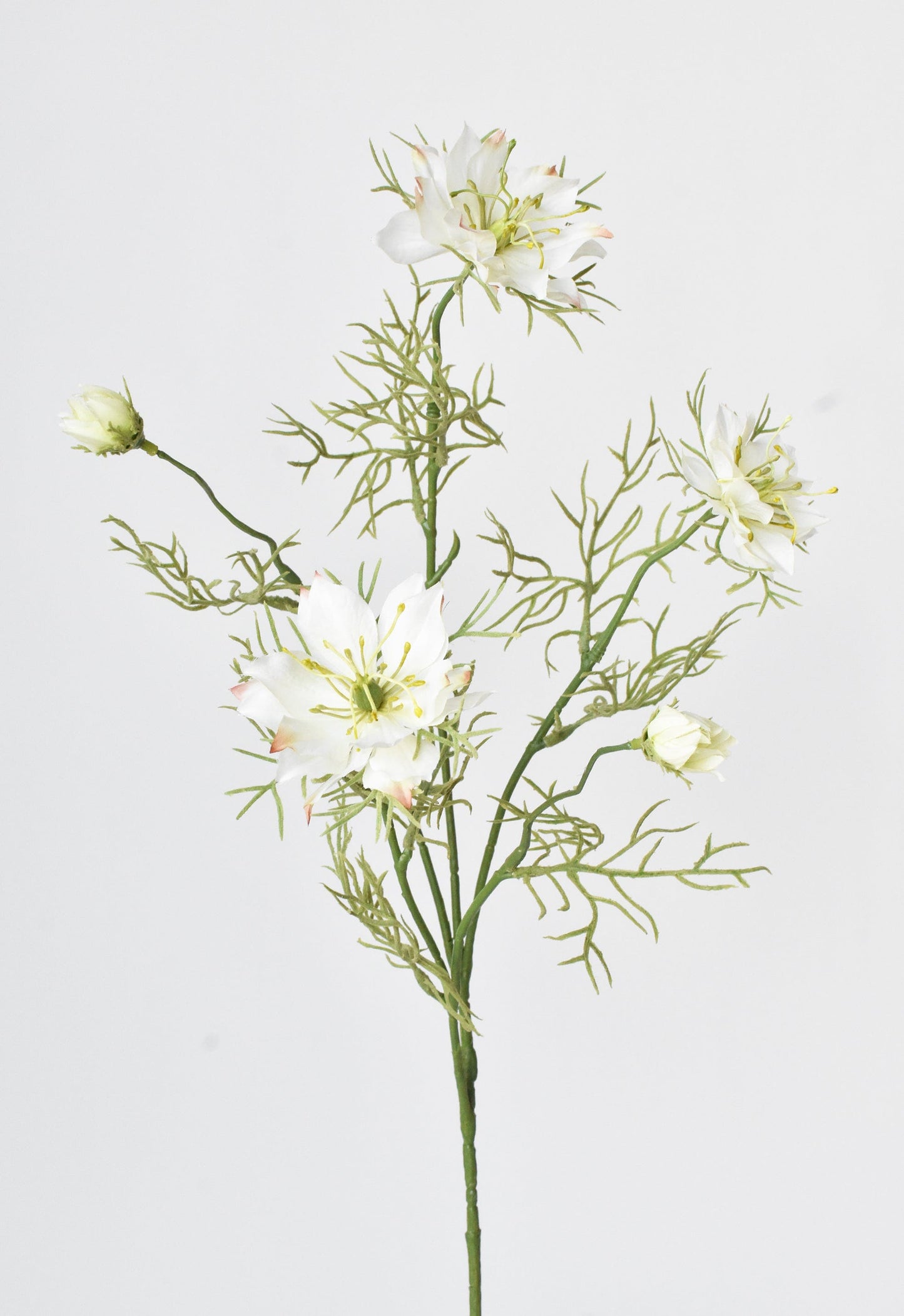 29" Faux White Nigella Stem